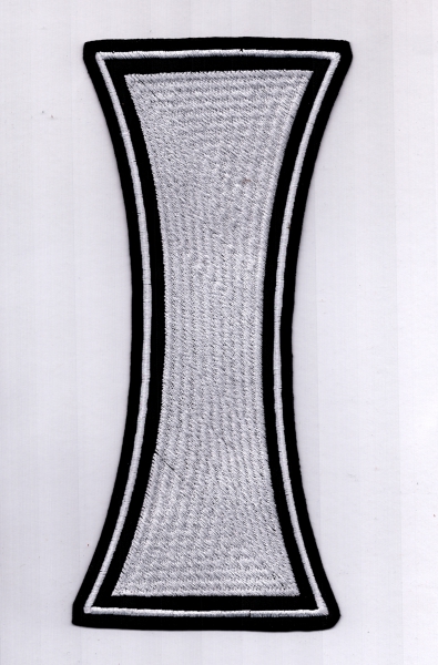 I - Weisses Logo Rückenaufnäher