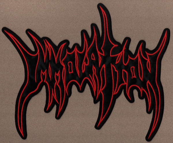 Immolation - Rotes Logo Rückenaufnäher