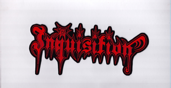 Inquisition - Rotes Logo Rückenaufnäher