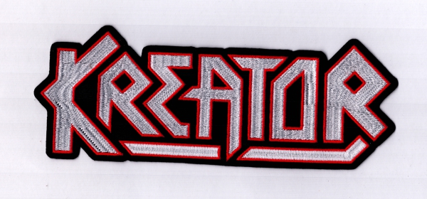 Kreator - Rot Weisses Logo Rückenaufnäher