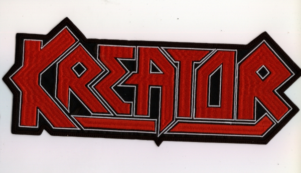 Kreator - White Red Logo Backpatch