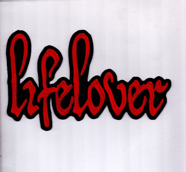 Lifelover - Rotes Logo Rückenaufnäher