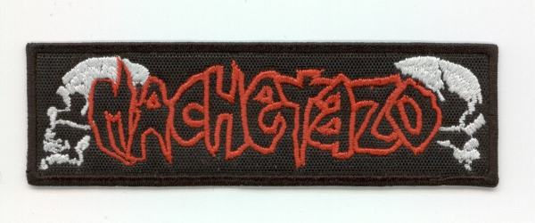 Machetazo - Red Logo White Skull Patch