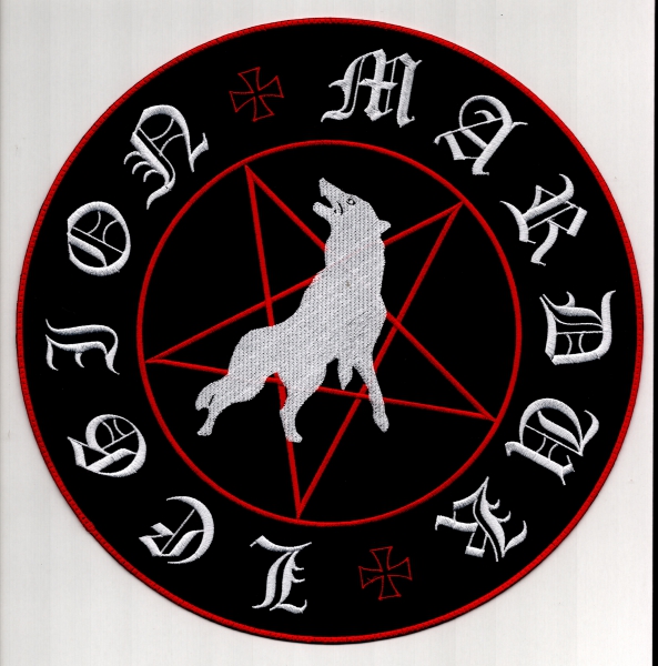 Marduk - Red White Legion Backpatch