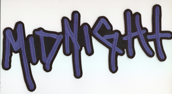 Midnight - Blaues Logo Rückenaufnäher