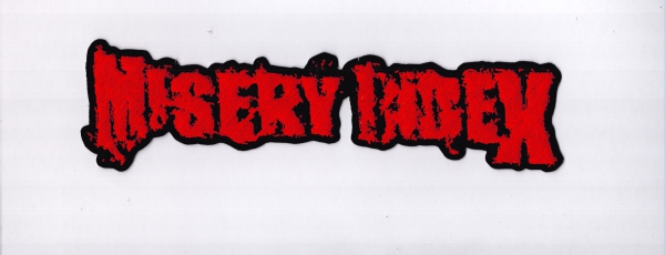 Misery Index - Rotes Logo Rückenaufnäher