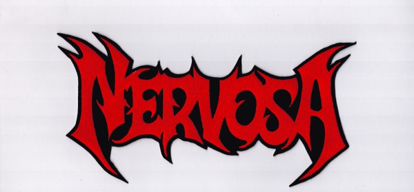 Nervosa - Rotes Logo Rückenaufnäher
