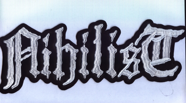 Nihilist - White Logo Backpatch
