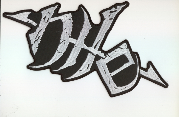 Nile - White Logo Backpatch