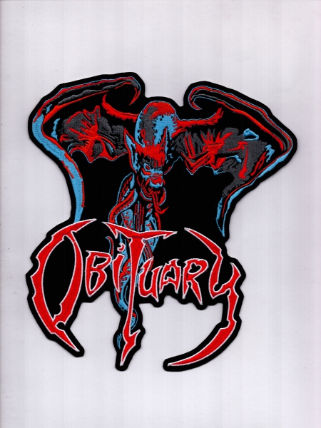 Obituary - The End Complete Bat Logo Rückenaufnäher