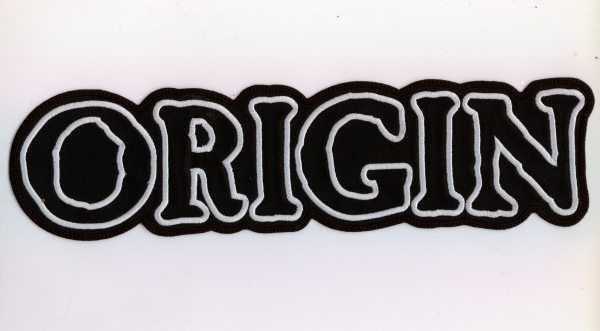 Origin - White Logo Backpatch