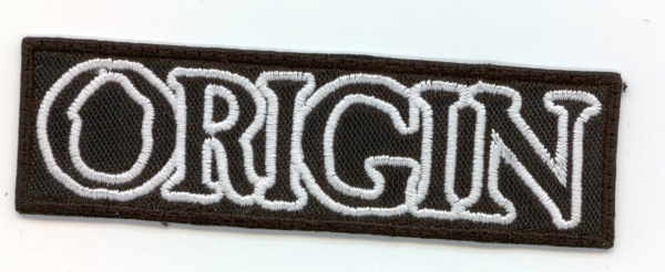 Origin - Weisses Logo Aufnäher
