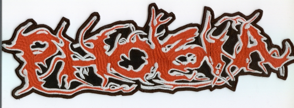 Phobia - Rot Weisses Logo Rückenaufnäher