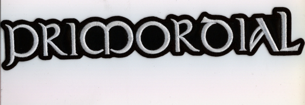 Primordial - White Logo Backpatch