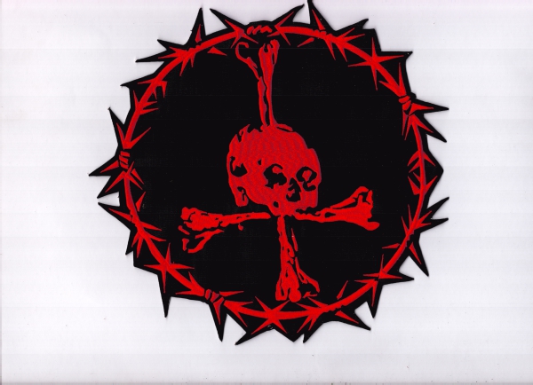 Revenge - Rotes Scum Rückenaufnäher