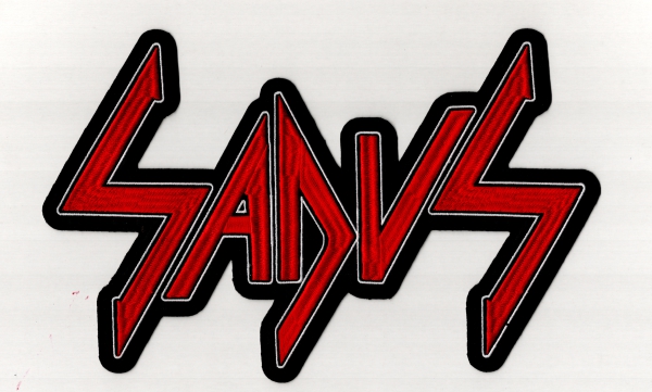 Sadus - White Red Logo Backpatch