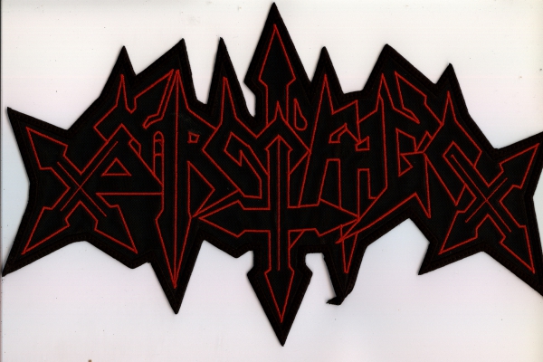 Sarcofago -  Red Logo Backpatch