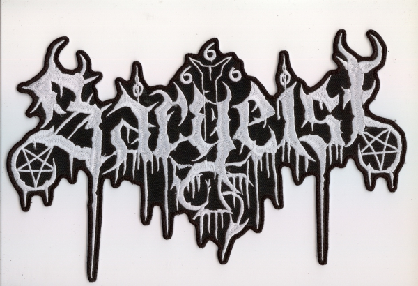 Sargeist - White Logo 2 Rückenaufnäher