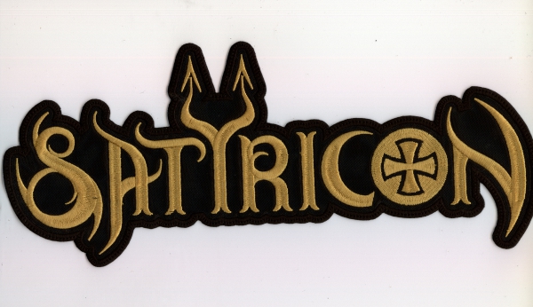Satyricon - Gelbes Logo Rückenaufnäher