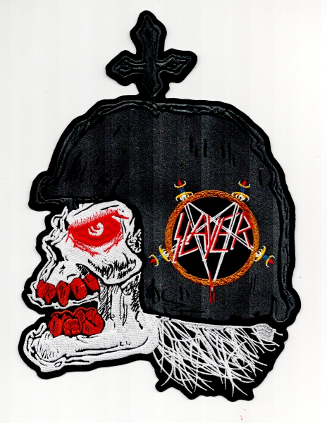Slayer - Helm und Schädel 2 Rückenaufnäher