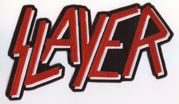Slayer - Old Logo Red White Backpatch