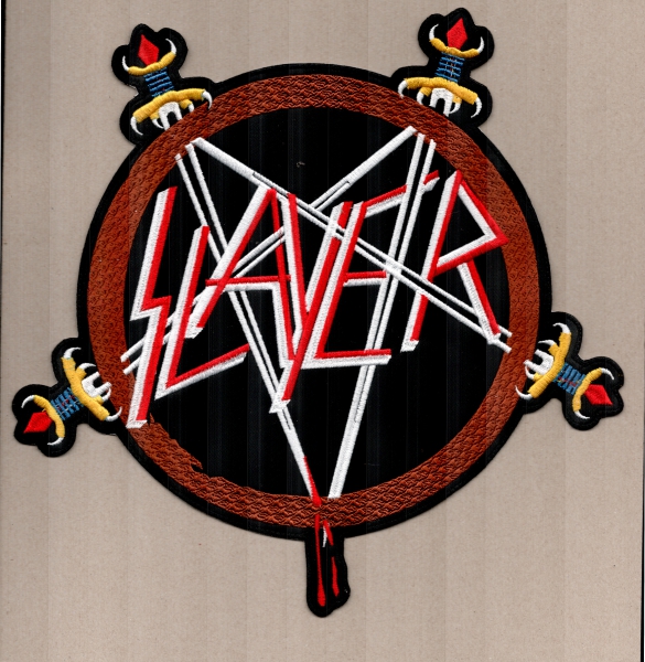 Slayer - Pentagram Logo Shape Backpatch