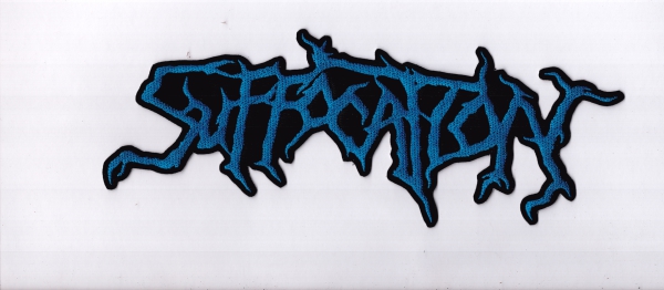 Suffocation - Blaues Logo Rückenaufnäher