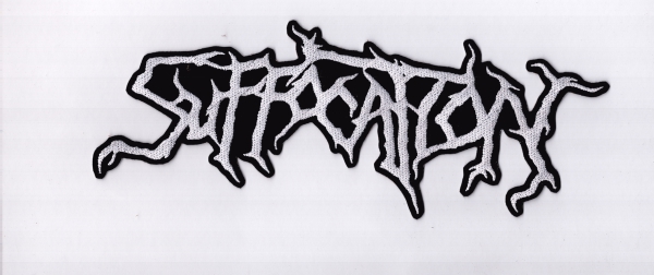 Suffocation - Weisses Logo Rückenaufnäher