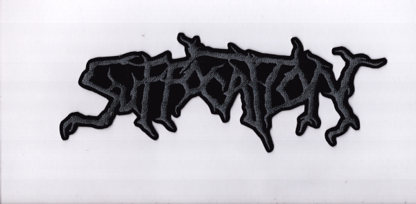 Suffocation - Graues Logo Rückenaufnäher