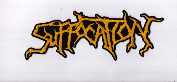 Suffocation - Gelbes Logo Rückenaufnäher