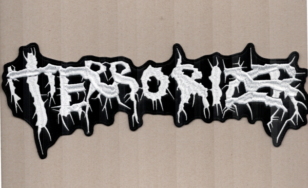 Terrorizer - Weisses Demo Logo Rückenaufnäher