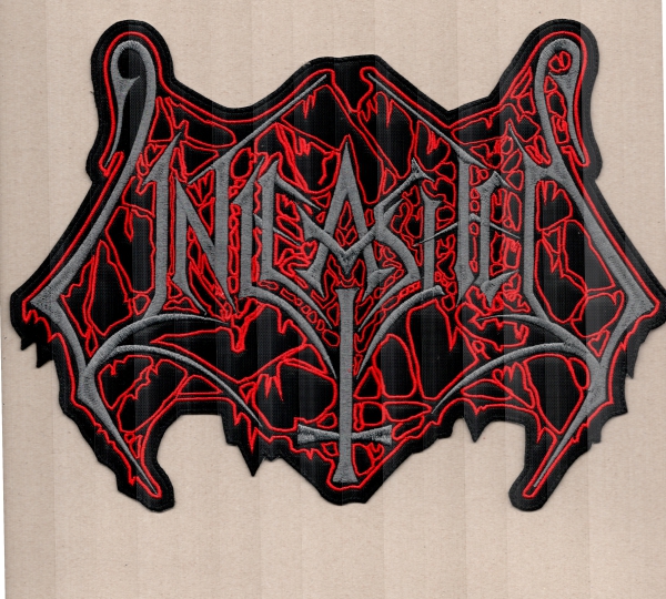 Unleashed - Red Grey Logo Backpatch