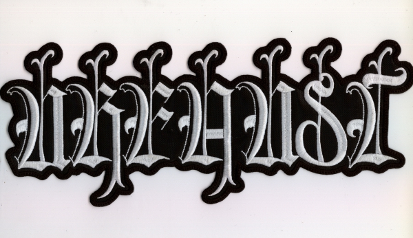 Urfaust - Weisses Logo Rückenaufnäher