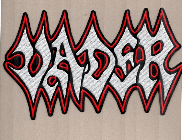 Vader - Red White Logo Backpatch