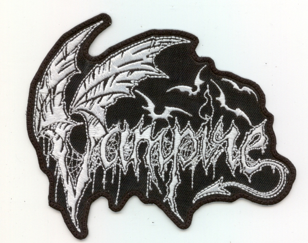 Vampire - Weisses Kontour Logo Aufnäher