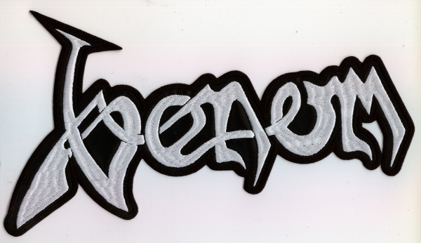 Venom - Weisses Logo Backpatch