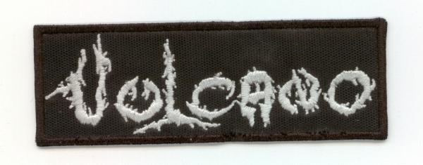 Volcano - Weisses Logo Aufnäher