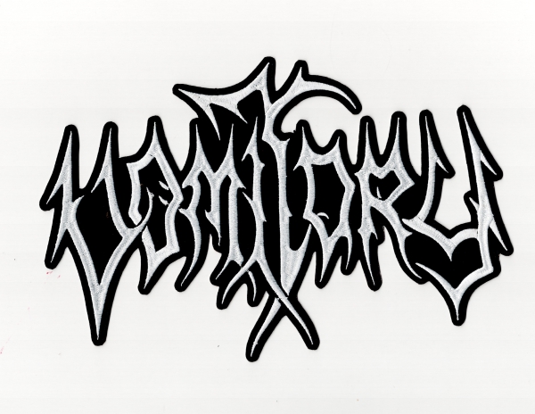 Vomitory - White Logo Backpatch