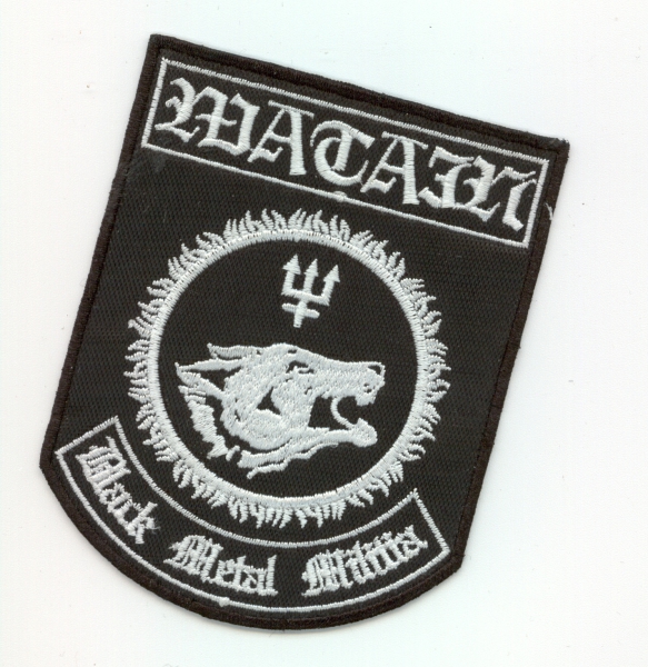 Watain - White Black Metal Militia Shield Patch