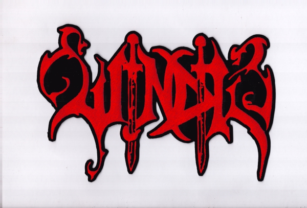 Windir - Rotes Logo Rückenaufnäher