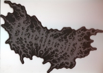 Blackbraid - Graues Logo Rückenaufnäher
