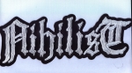 Nihilist - Weisses Logo Rückenaufnäher